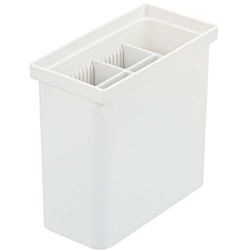 Richell TOTONO Storage Box for Drawers, Kitchen Tool Stand R, White, Made in Japan, Dishwasher Safe, Connectable with Joints, Easy to Use, Convenient,