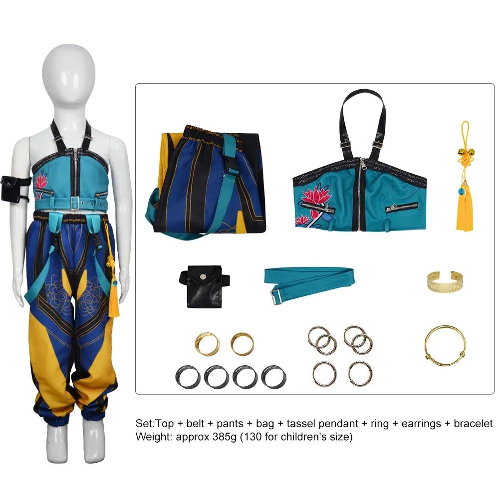 JYY3 Nieuwe Anime Kinder Meisje Rollenspel Cosplay Kostuums Zoey Volledig Kostuum Set Voor K-Pop Halloween Carnaval Feestpakken Kleding Uit JY 150 black