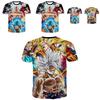 Tee Summer Dragon Ball Z Goku Super Saiyan 3d Print Casual Tshirt Men Women Top