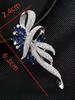 1pc luxurious and fashionable women's crystal rhinestone brooch, suit jacket chest flower accessory