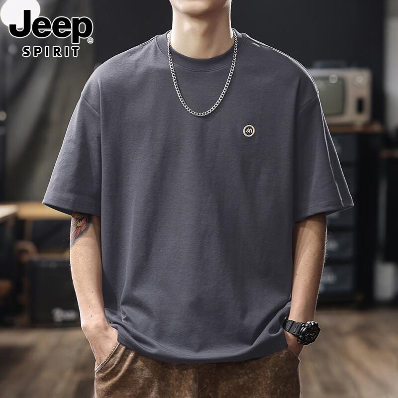 JEEP SPIRIT Men s Casual Crew Neck Short Sleeve T-Shirt 3XL