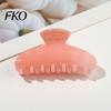 Damage-free Hair Clip Back Head Claw, Macaron Color Shower Clip, Smooth Surface Large Long Claw Anti-Slip Teeth Accessory for Buns Commuting