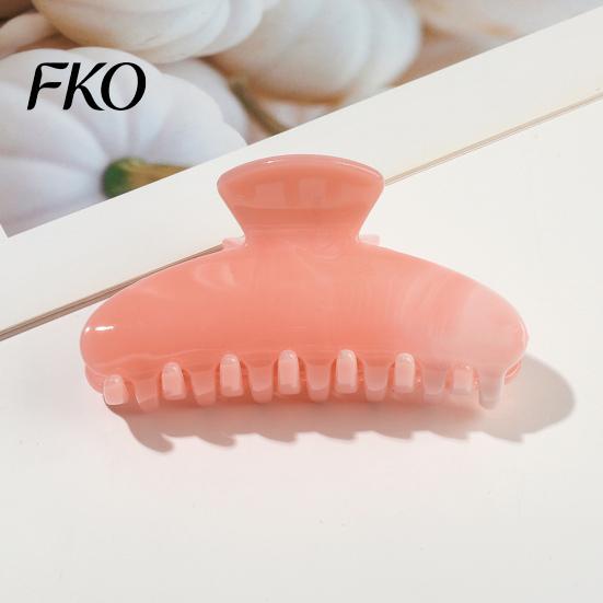 Damage-free Hair Clip Back Head Claw, Macaron Color Shower Clip, Smooth Surface Large Long Claw Anti-Slip Teeth Accessory for Buns Commuting