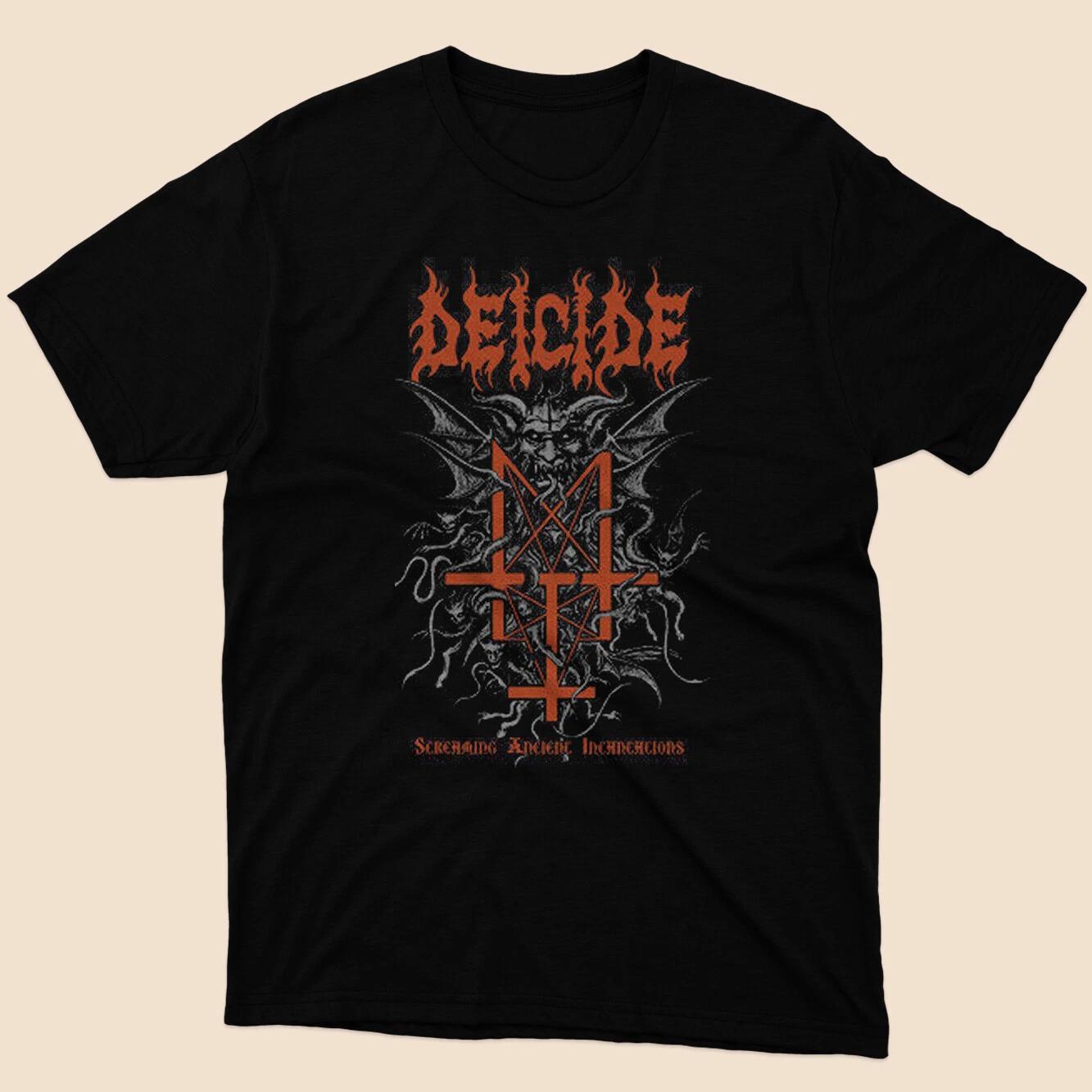 Deicide Screaming Ancient Incantations T-shirt Black Size S to 5XL S