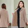 Mom Winter Mink Velvet Coat Mid-length Middle-aged and Elderly Women's Thickened Imitation Gold Velvet Coat