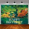 Lion King Baby Shower Tropical Jungle Birthday Photo Backdrop Tabletop Decoration Background For Child Party Decor Supplies