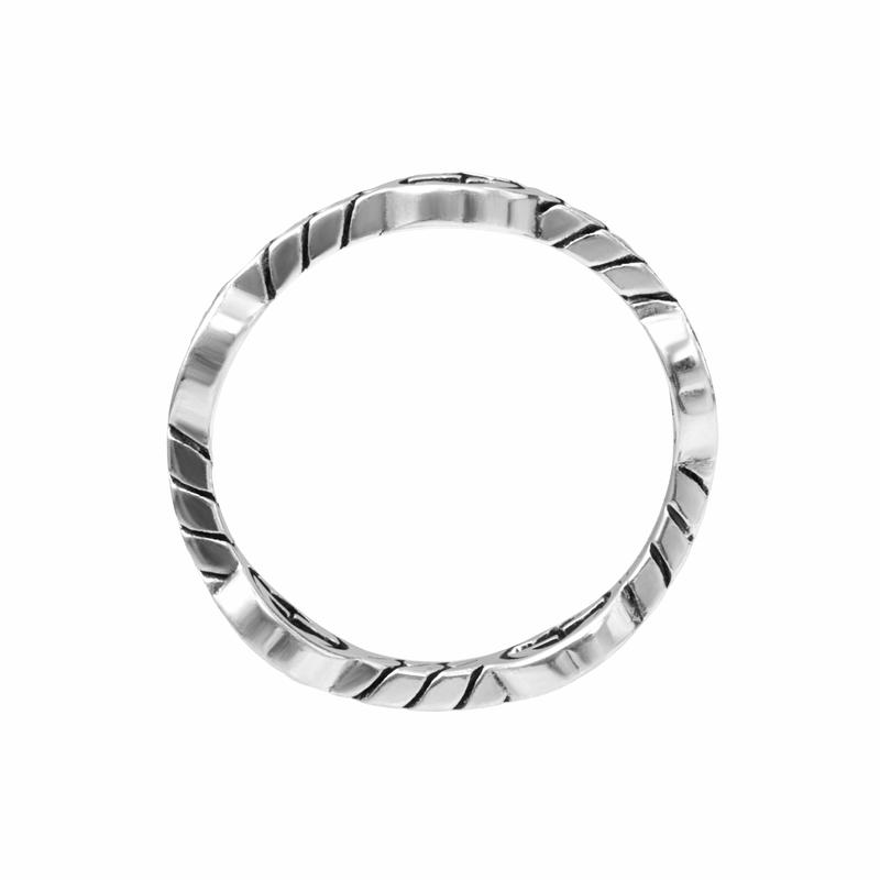 Gucci Ring Interlocking Interlocking Double G Pattern Glossy Retro Distressed 925 Silver 26 Basic Packaging-dust Bag + Packaging Box (color Random)