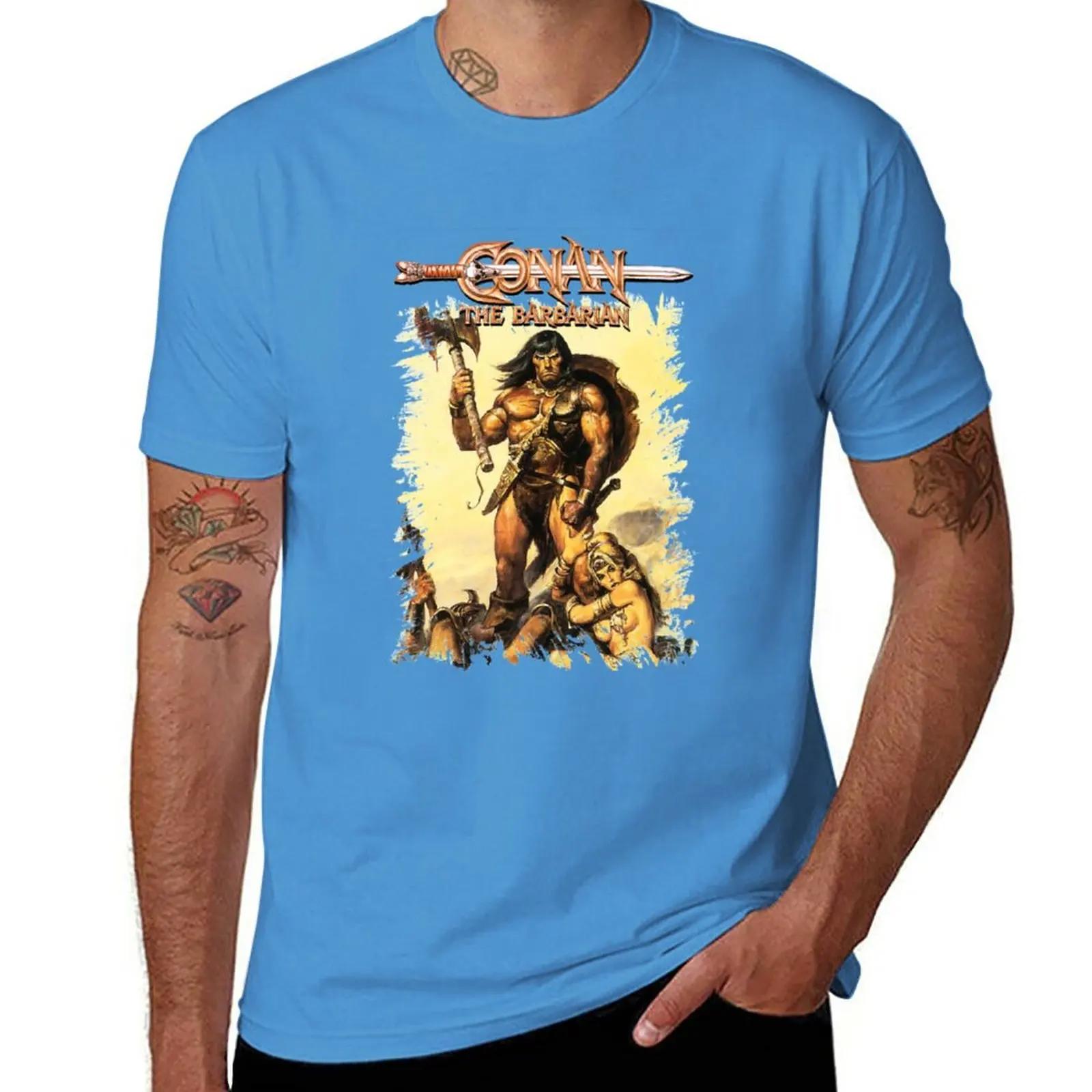 New Conan The Barbarian Tshirt Plus Size T Shirts Short Tshirt Funny T Shirt Anime Clothes Unisexs Tshirt S