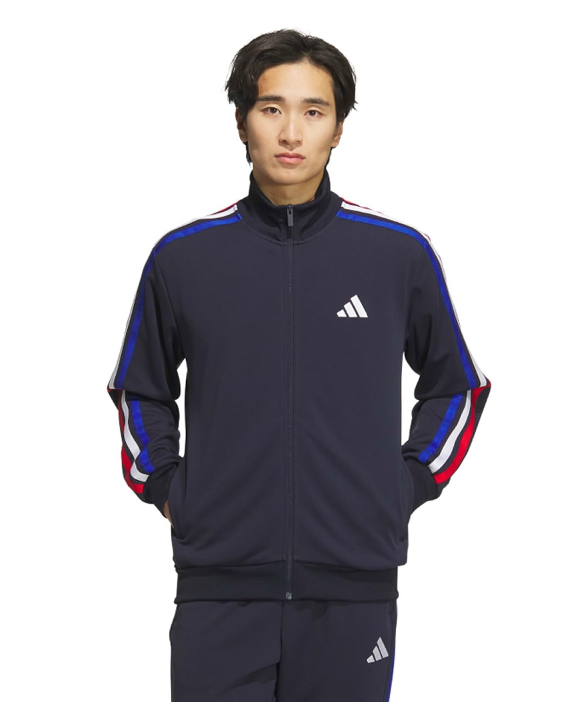 

Adidas Regular Fit Double Knit Track Top in Legend Royal Scarlet Medium Men s 3-Stripes (BXF58) Ink/Team Blue/White/Better (JV6981)