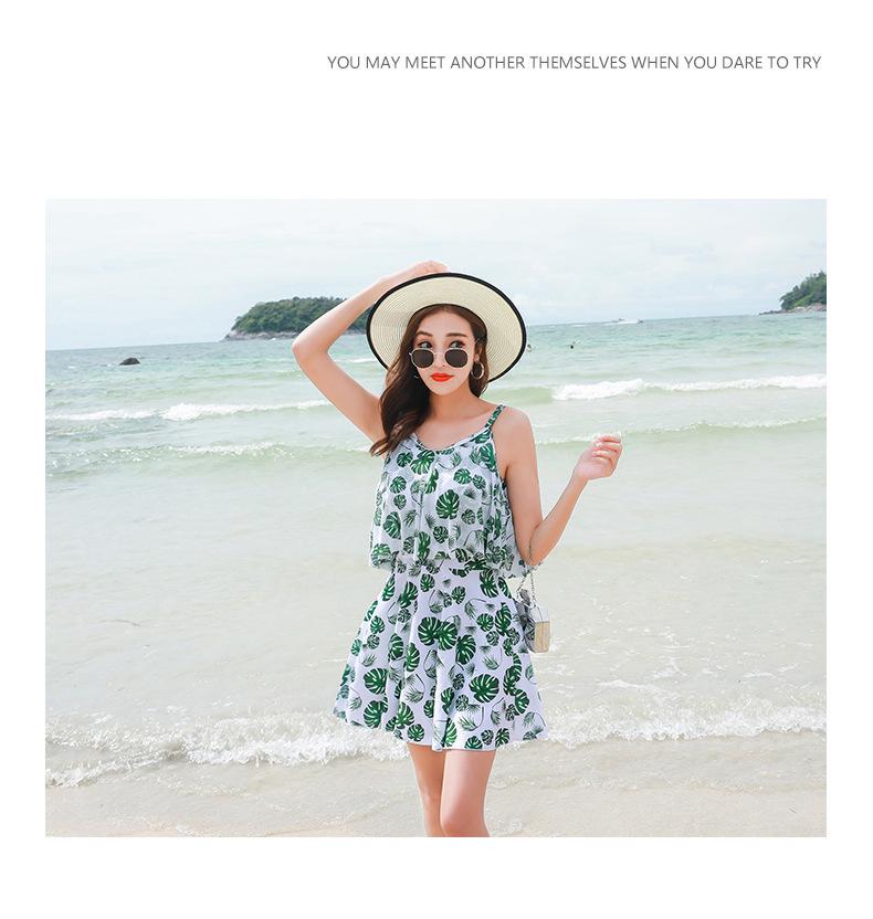2025 Women's Fresh Print Slim Bikini Swimsuit for Outdoor Hot Springs