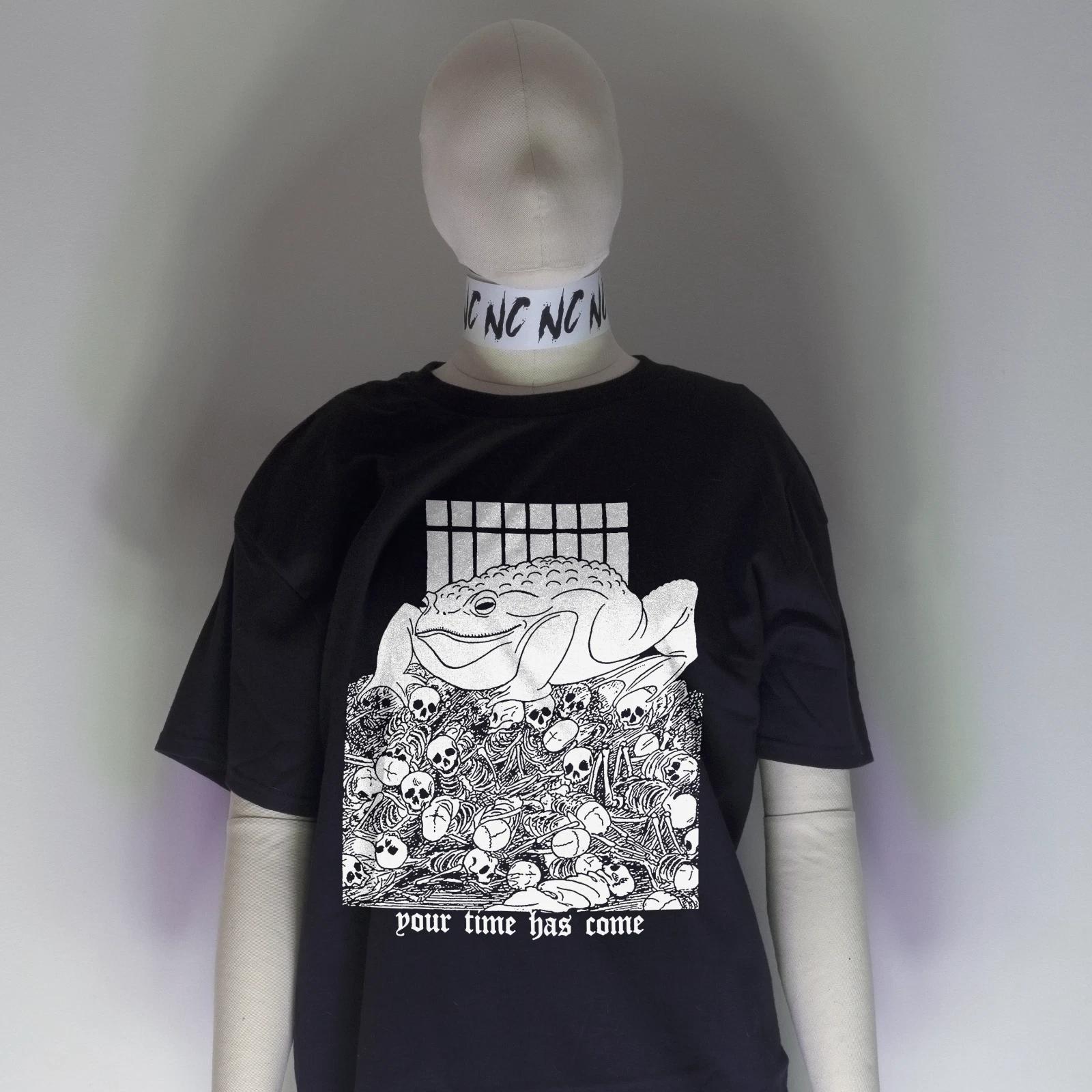 Night Channels YOUR TIME Has Come TOAD Shirt | Eat Rich Antifa Class War Goth 4XL