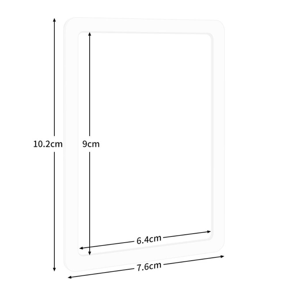 

5 PCS New PVC Transparent Card Holder High Definition Clear Hard Edge Card Sleeve Shockproof Smooth Photo Holder
