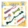 (Pettilo) Dog Toy Rope Set of 5, Durable, Sturdy, Popular, For Puppies and Small Dogs <<100% Natural Cotton>> Pet Chew Toy, Rope, String, Pull,