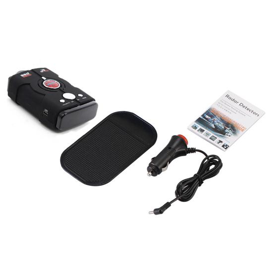 Rilevatore Radar V8 GCSUPERMARKET – 360°, Allarme Vocale, Banda Intera, 12V