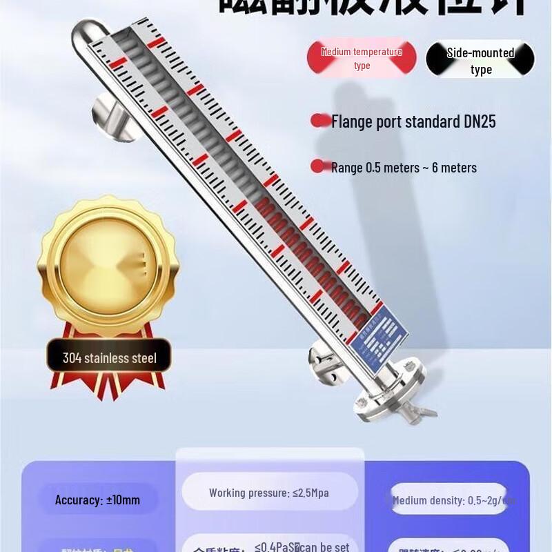 LiLang Magnetic Flap Level Gauge with Remote Transmission
