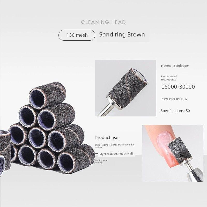 

Tungsten Steel Silicon Carbide Pre-Processing Carving and Grinding Nail Art Abrasive Flap Wheel, Brown - 150 Grit