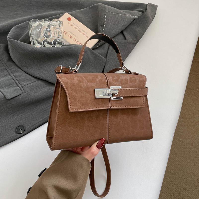 Handbag with Key Lock, Small Exclusive and Luxurious Crossbody Bag, Small Square Bag