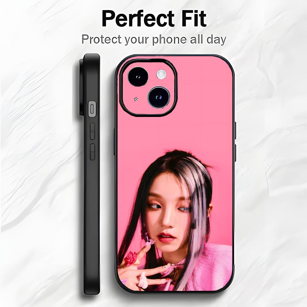 Korean Beautiful Singer S-Song Yuqi Phone Case Phone Case Soft Packaging Lightweight For iPhone17 16 15 14 13ProMax