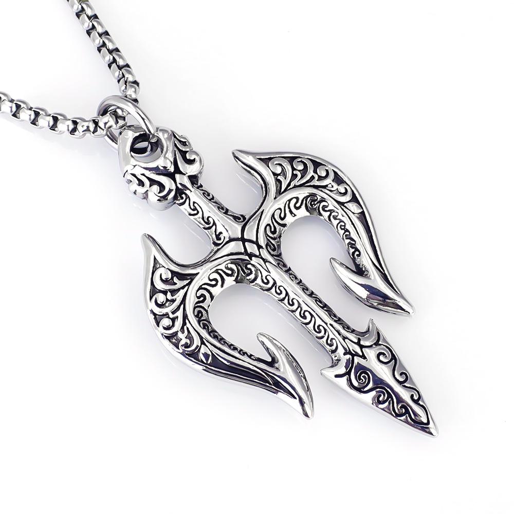 Náhrdelník s přívěskem ve tvaru zvířete - nerezový jelen pro Vánoce