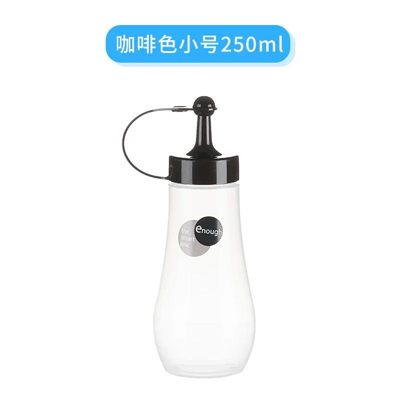 360ml japonská plastová přenosná pohodlná dávkovací láhev na med s nalévacím uzávěrem, stlačovací láhev, domácí sklenice, stlačovací med, kuchyňské náčiní