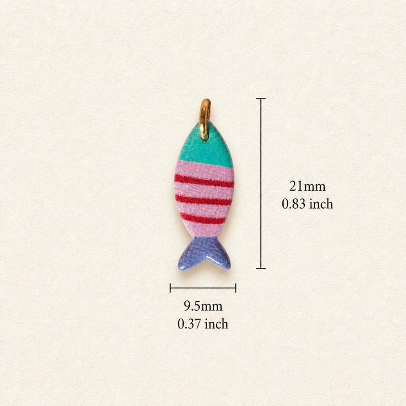 Kawaii Tropical Fish Charms Assorted Vivid Colors Pendants for DIY Earrings Bracelets Necklaces Kids Handcraft Jewelry Making