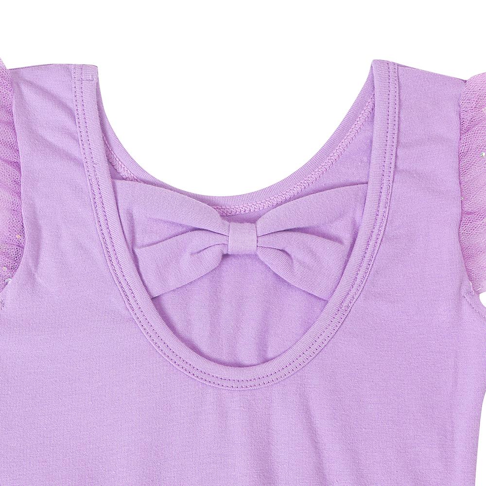 Girls Dance Leotards for Ballet Dress Shiny Tutu Skirted Leotard Gymnastics Bodysuit Ballet Wear Stage Performance Costume