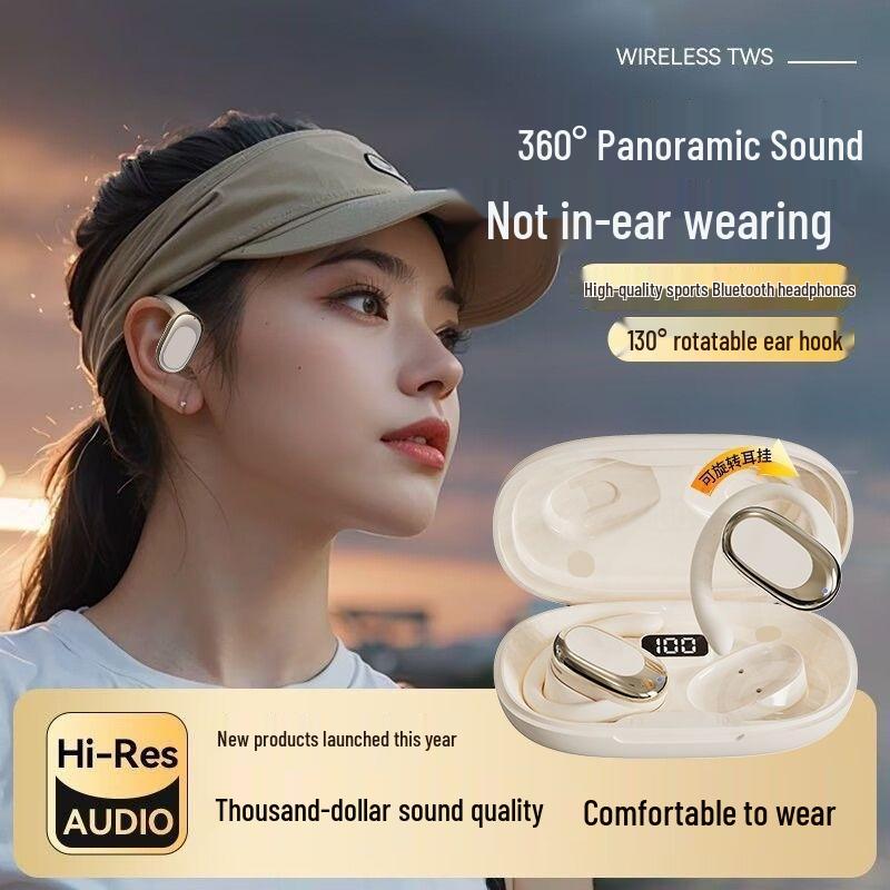 2025 High-Fidelity Open-Ear Bluetooth Headphones with Noise-Canceling, Over-Ear, In-Ear Design, and Ultra-Long Battery Life