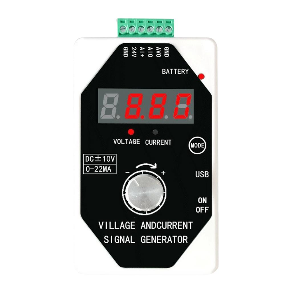 Signal Generator with Rechargeable Battery 0 to 4 to 20mA Current Voltage Instrument Testing for Industrial Applications