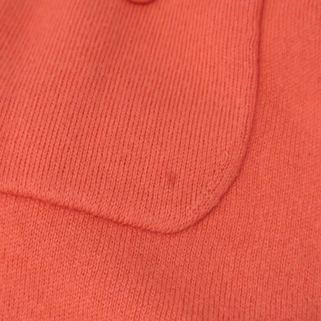 CABaN 39-02-34-02001 Orange Cotton x Cashmere Crew Neck Button Knit Cardigan tops XS OrangeUsed