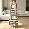 Women’s Sleeveless Maxi Dress Geometric Pattern,Loose Fit,Soft Fabric,Great for Home Casual & Daily Wear