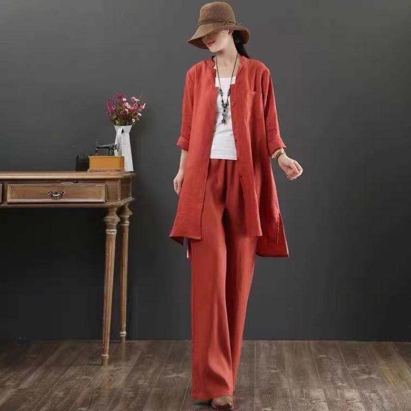 Tissu Pur Lin Lin Lavé Confortable Respirant Tissu Printemps Été DIY Robe Pantalon Large Veste Légère Vêtement