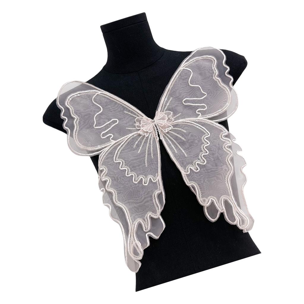 Organza Butterfly Applique Garment Decoration Sewing On Accessories for Stage Performers Gowns Bridal Wear And Costume