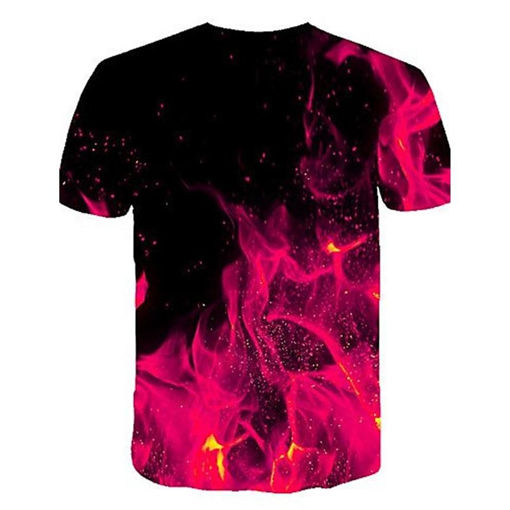 2025 Flame Boy T Shirts Funny 3d Print Boy Birthday Clothes Kids Gift Top Tee T Shirt For Boys Short Sleeve