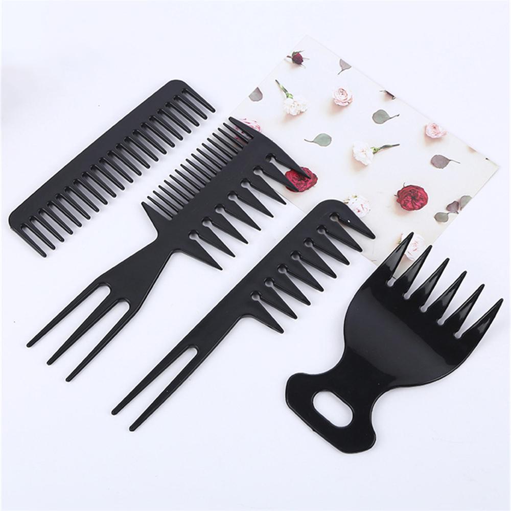 4pcs/1 Set Vintage Style Hair Comb Kit for Dual-Sided Barber Comb with Hair Clips Pomade for Classic Slicked Back Hairstyles