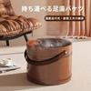 GrnArt Wooden Foot Soak Bucket, Wooden Foot Bath, Footbath for Foot Use, Warm, Fatigue Relief, Detox, Waterproof, Leak-Proof, Durable, Non-Slip, Easy