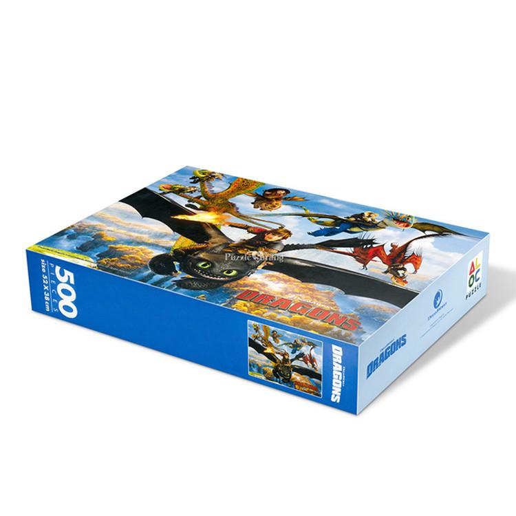 Puzzle de 500 de piese - Cum să-ți antrenezi dragonul 1, popular puzzle coreean