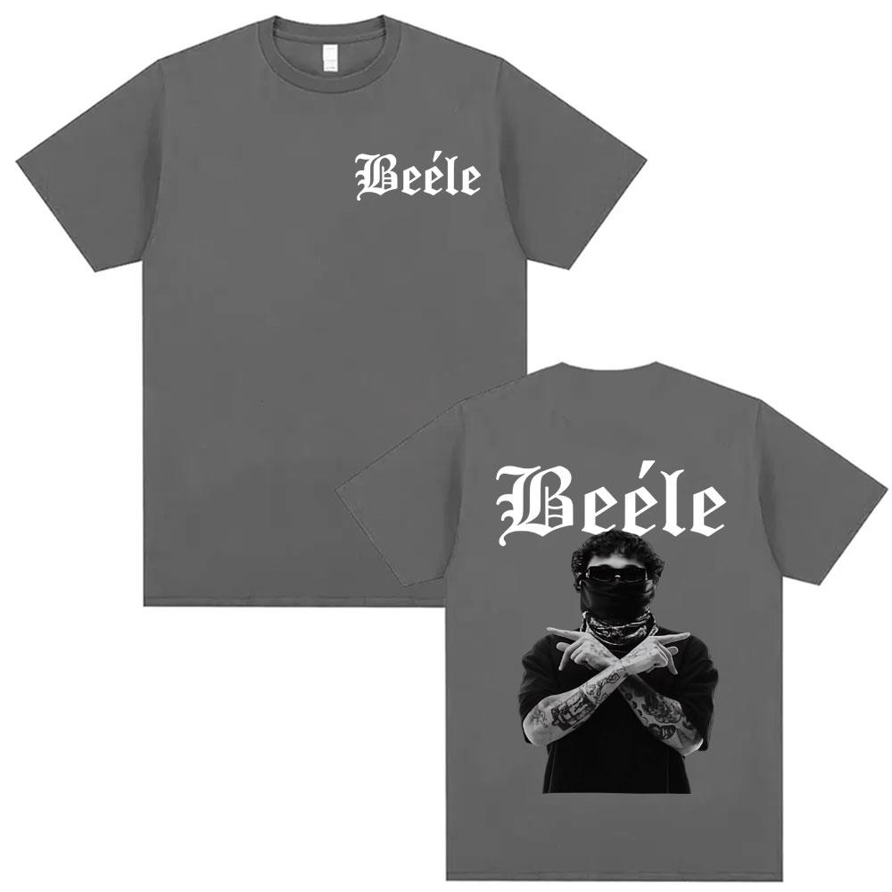 

Summer Rapper BEELE Album Tour Merch Men Women Hip Hop Pop Music Street 100% Pure Cotton Printed T-shirt Oversized T Shirt M