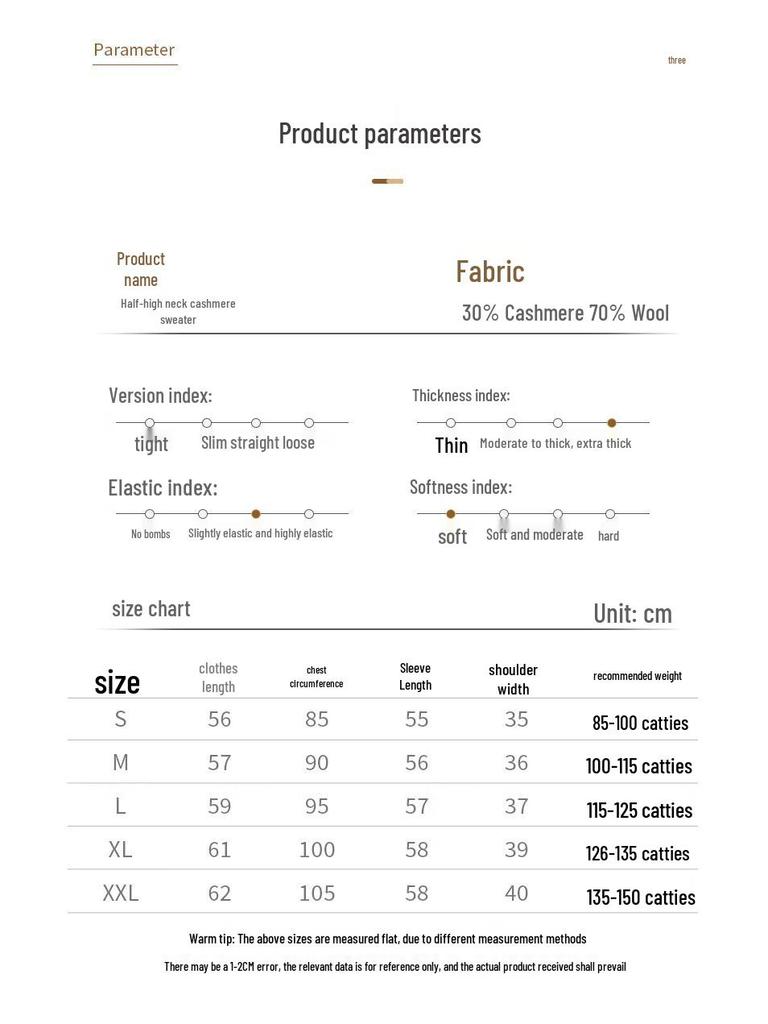 Vanzhen Women's 2024 A/W Thickened Cashmere Mock Neck Knit Sweater