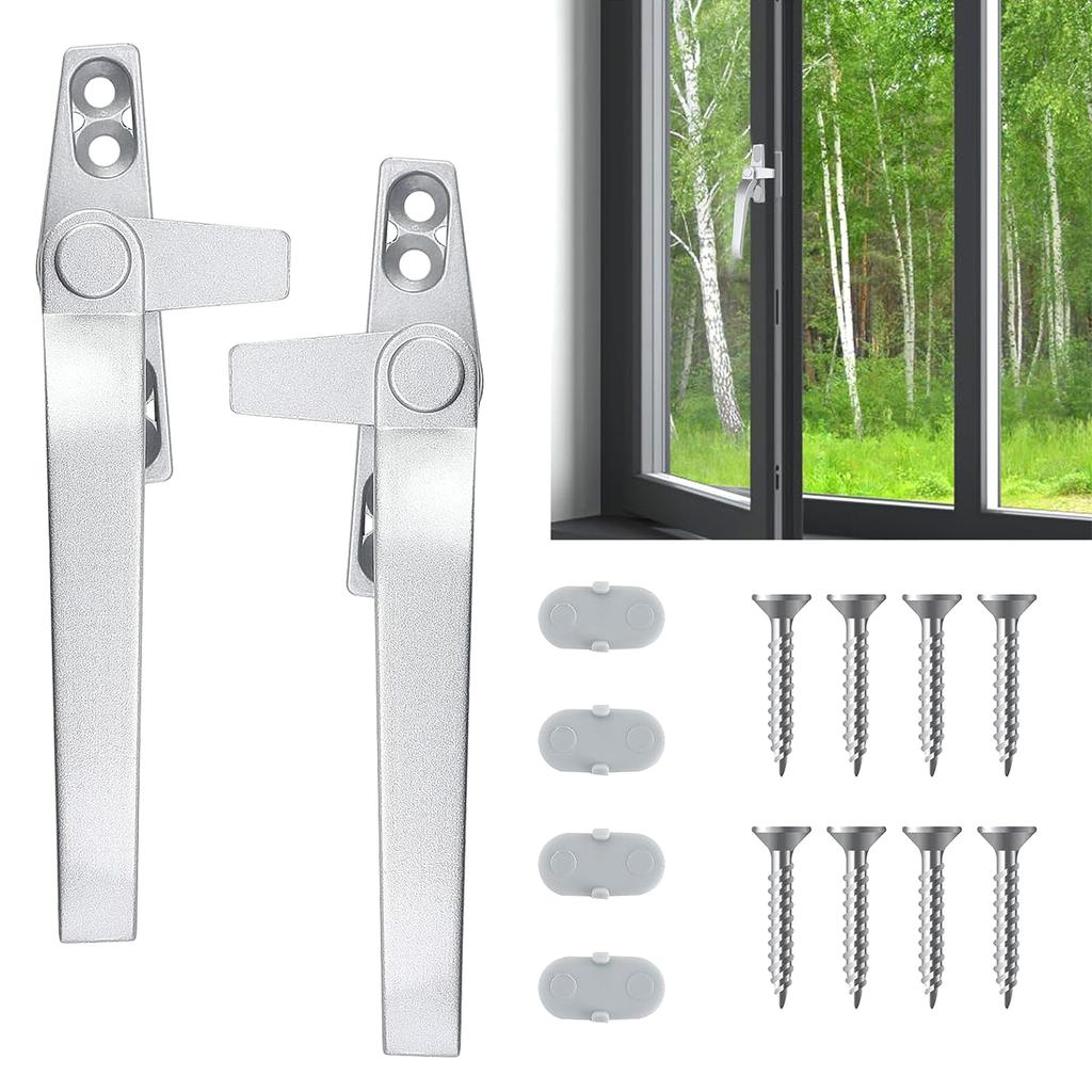 Upgraded Window Handle with Secures Grip Heat & Corrosion Resistant Smooth Handle Simple Installation for Household