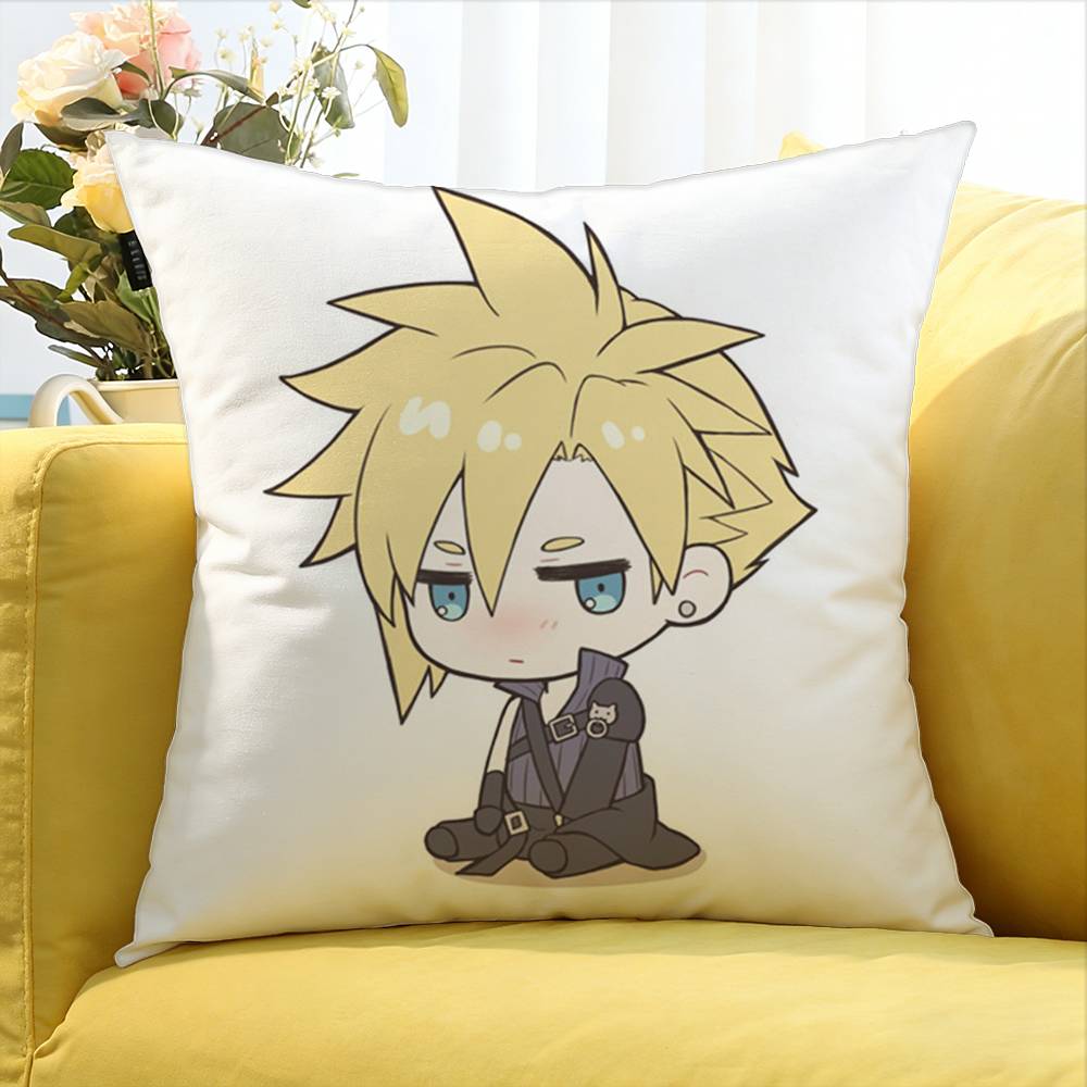 Game CCloud SStrife World Various Sizes Square Pillow Case For Car Home Bedchamber Decor