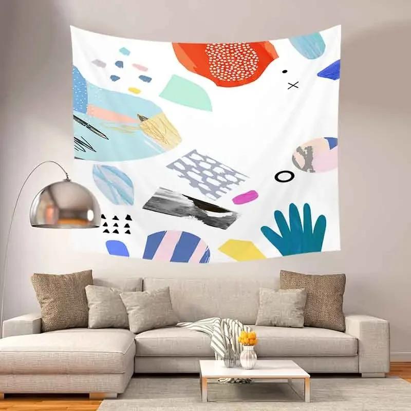 Home Wall Decoration Tapestry Abstract Pattern Hanging Cloth Office Living Room Tapestry