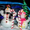 6 Pcs Inflatable Candy Canes Balloons For Christmas Decorations