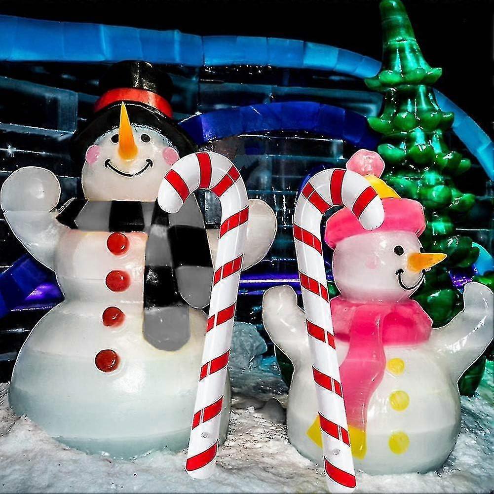 6 Pcs Inflatable Candy Canes Balloons For Christmas Decorations