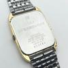Used 80s Vintage Seiko Tank Watch, Rectangular, Working Condition, Vintage Gold, Square