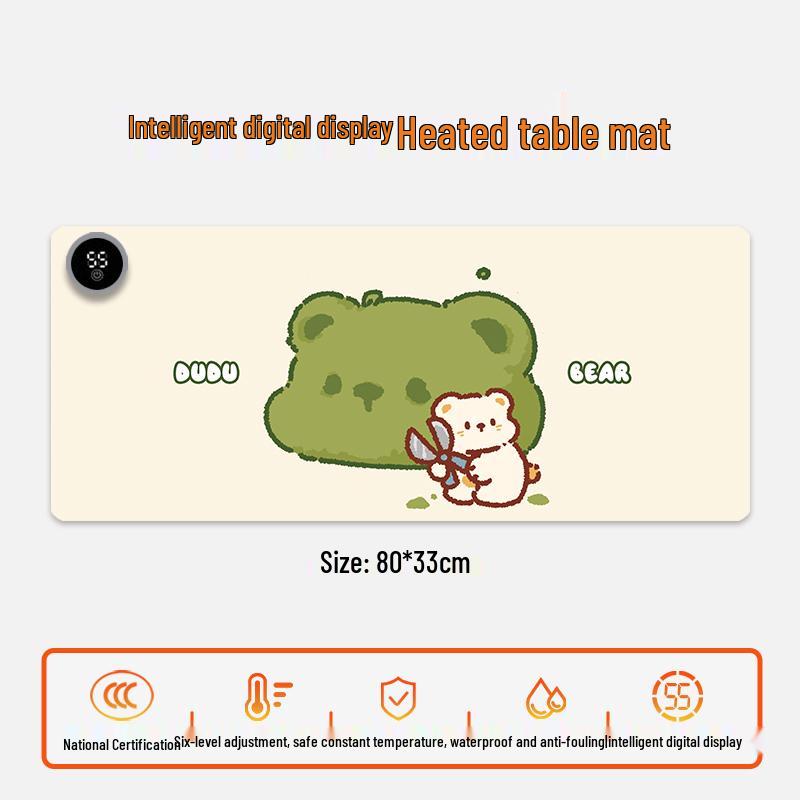 Electric Heating Desk Pad - Warm Mouse Pad for Office & Student Use