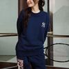 New MLB Sweatshirts Unisex Dark Marine Blue 3AMTEC724-50NYD
