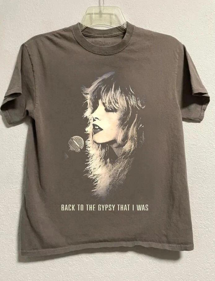 

Stevie Nicks Retro T-Shirt Fleetwood Mac Band Music Unisex Tee for Men Women L