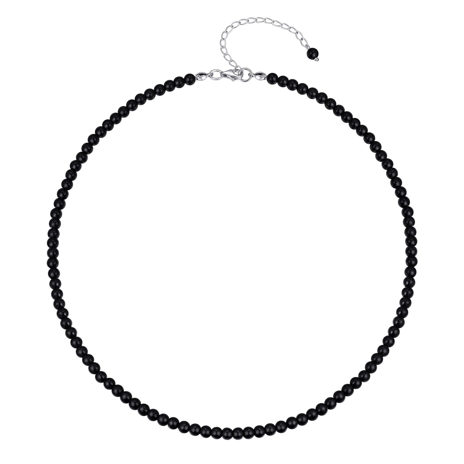 

[ChicSilver] Pearl Necklace for Women, 4mm Small Pearl, Simple, Party Accessory, Suitable for Formal Occasions and Weddings