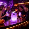 Halloween Beverage Can Sleeve 3D Printed Ghost Holder, Glow‑in‑the‑Dark Soda PLA Material Cup Cover, Cute Tabletop Decor for Party Supplies Gift
