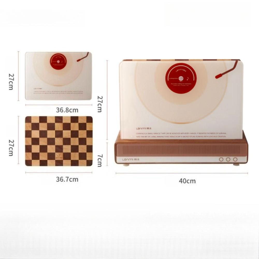 Набір квадратних обробних дощок у формі платівки Антибактеріальна обробна дошка з масиву дерева Декоративна обробна дошка для м'яса, фруктів, овочів